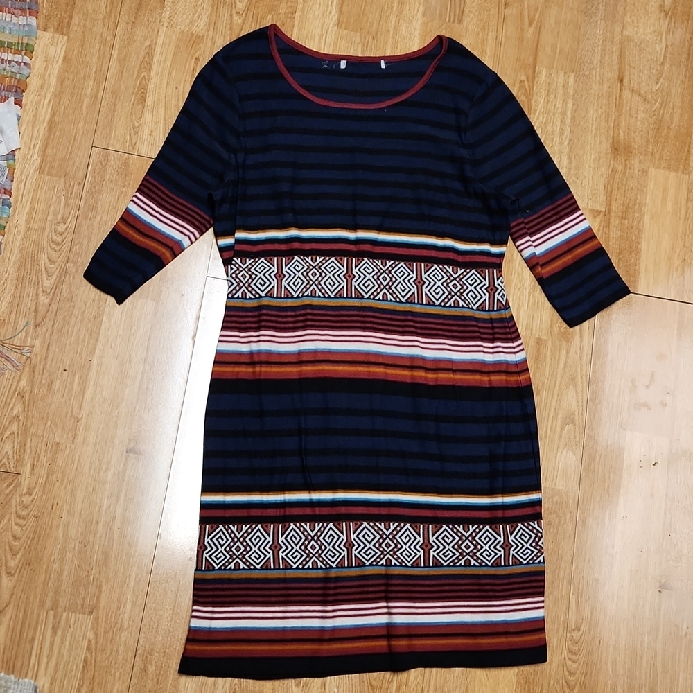 Peruvian Connection pima cotton dress sz large